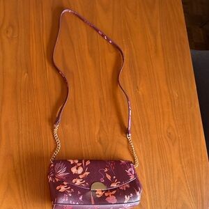 a new day Floral Burgundy Crossbody Bag
